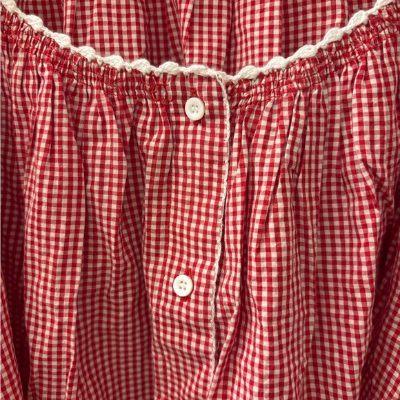 Doen Tennessee Top in Cerise Paris Gingham - Picture 5 of 6